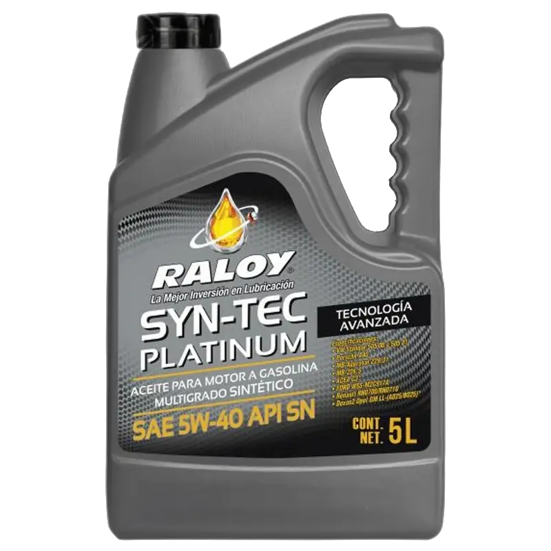 RALOY SYN-TEC PLATINUM SAE 05W-40 API SN (505.01, A40, LL4, MB229.31) (P/5 LTS)
