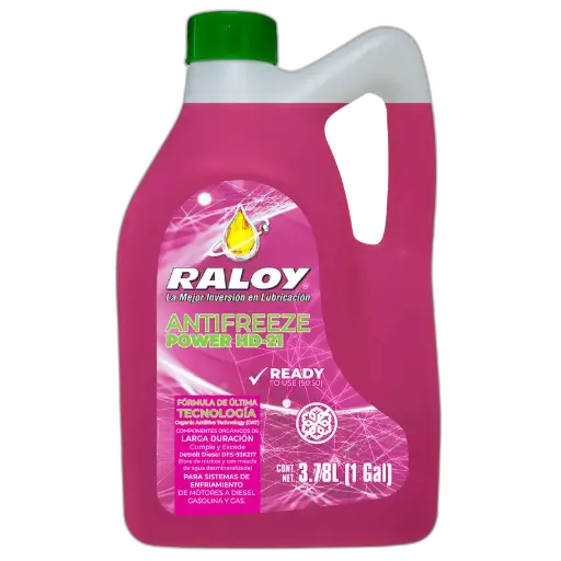[P10346G] ANTIFREEZE RALOY POWER HD-21 PREMEZCLADO (OAT) (G/3.78 LTS)