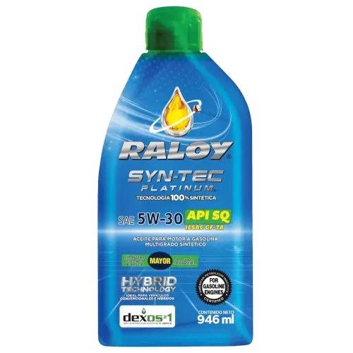 [P12964B] RALOY SYN-TEC PLATINUM SAE 05W-30 API SQ / GF-7A DEXOS GEN 3 (B/946 ML)