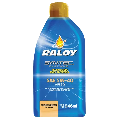 [P12968B] RALOY SYN-TEC PLATINUM SAE 05W-40 API SQ (B/946 ML)