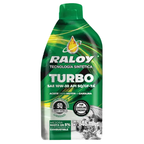 [P12972B] RALOY TURBO TECNOLOGÍA SINTETICA SAE 10W-30 API SQ / GF-7A (B/946 ML)